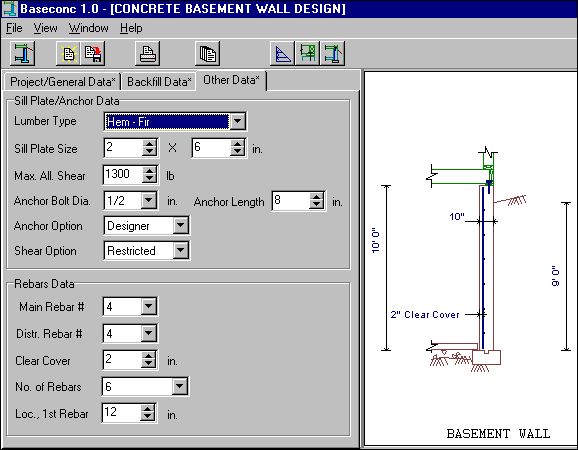 Baseconc input